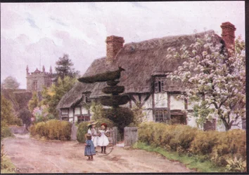 Norton, cerca de Evesham, Worcester, de The Cottages and the Village Life of Rural England publicado por Dent & Sons Limited, 1912